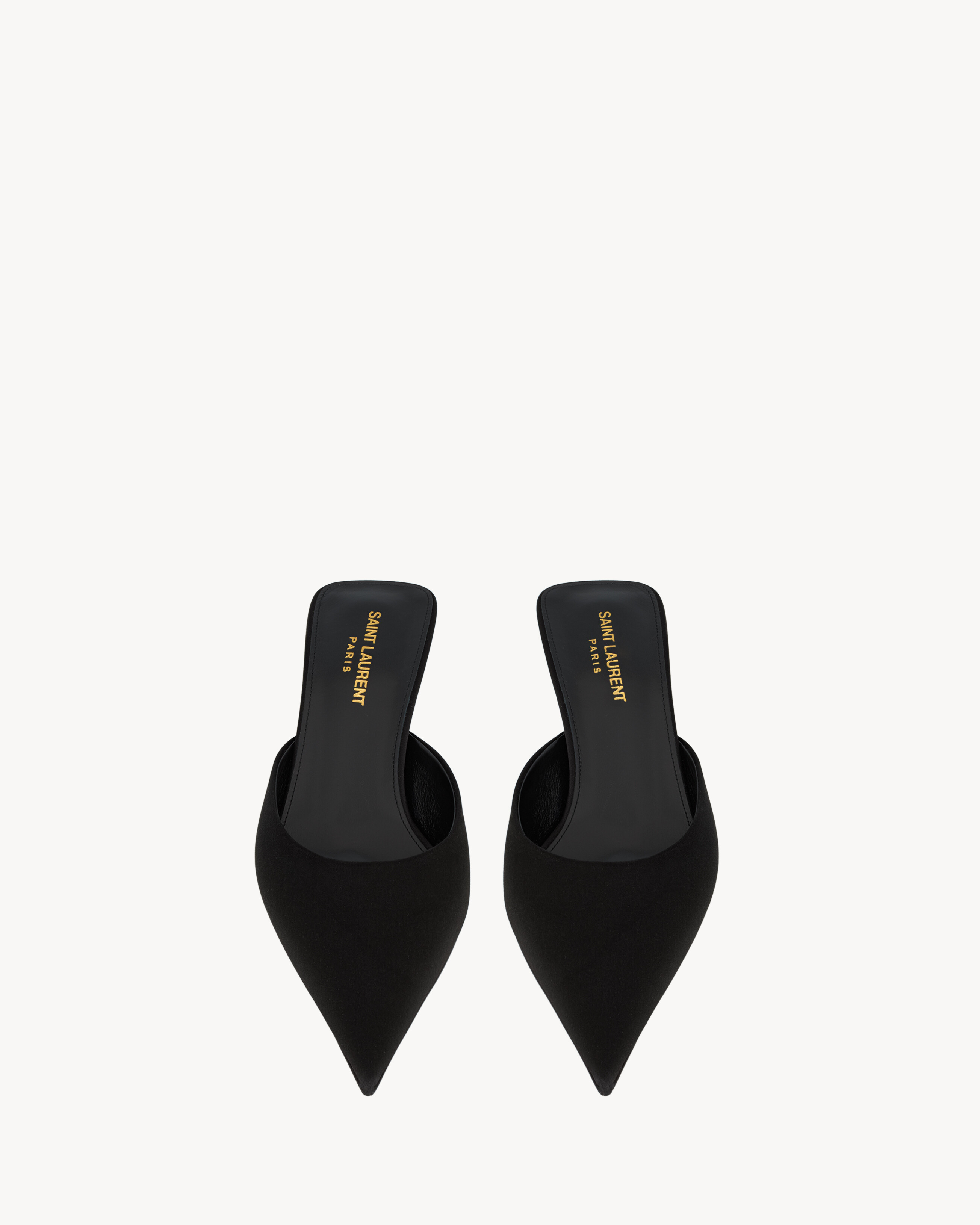 BARBARA Mules In Satin Crepe Saint Laurent YSL barbara-mules-in-satin-crepe-saint-laurent-ysl