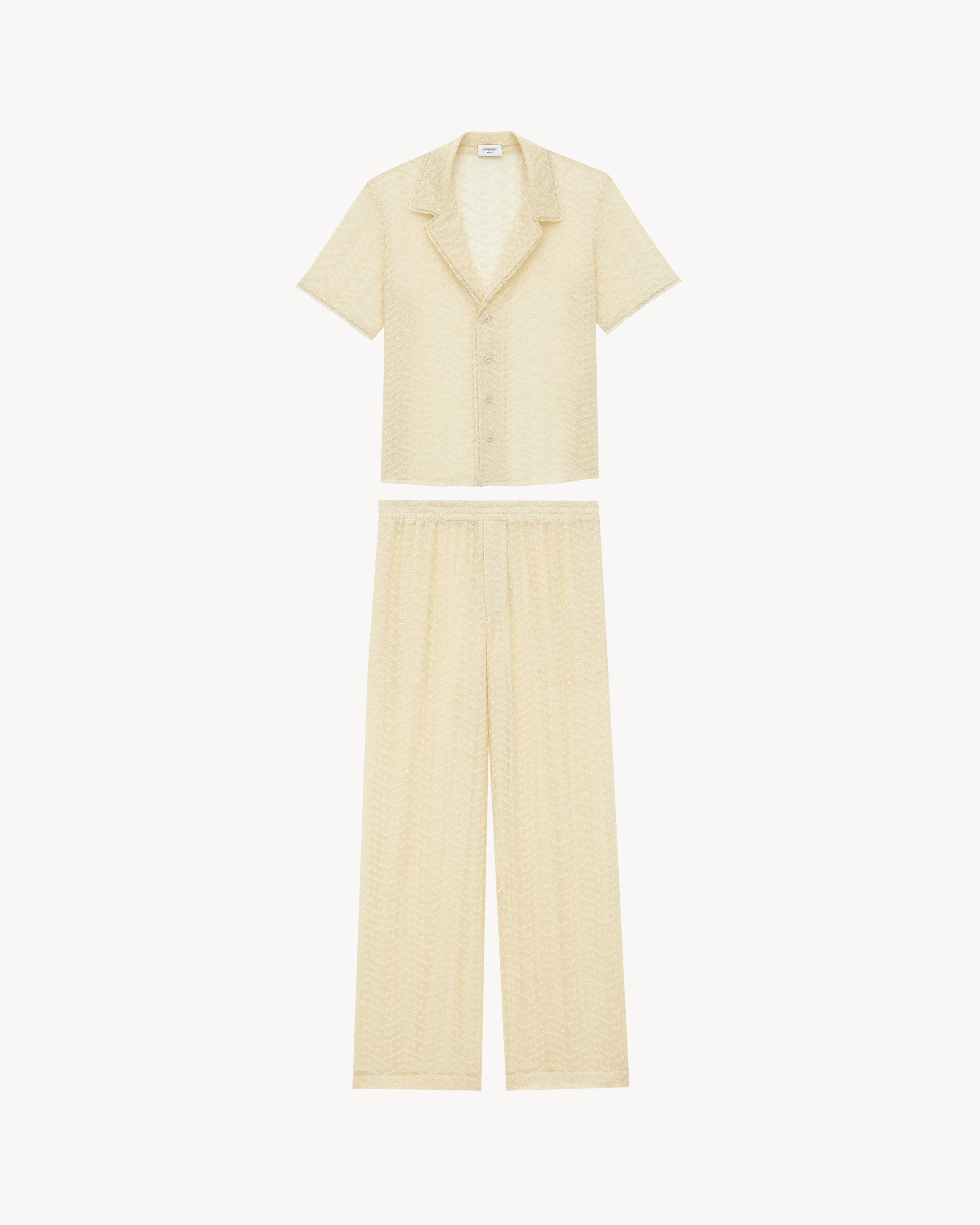 broderie anglaise pajama set in muslin