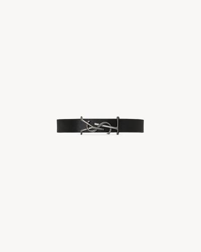 ブレスレット Saint Laurent BRACELET (7087950IH0E 1000) Bracelet Saint Laurent YSL Logo Double Wrap Bracelet
