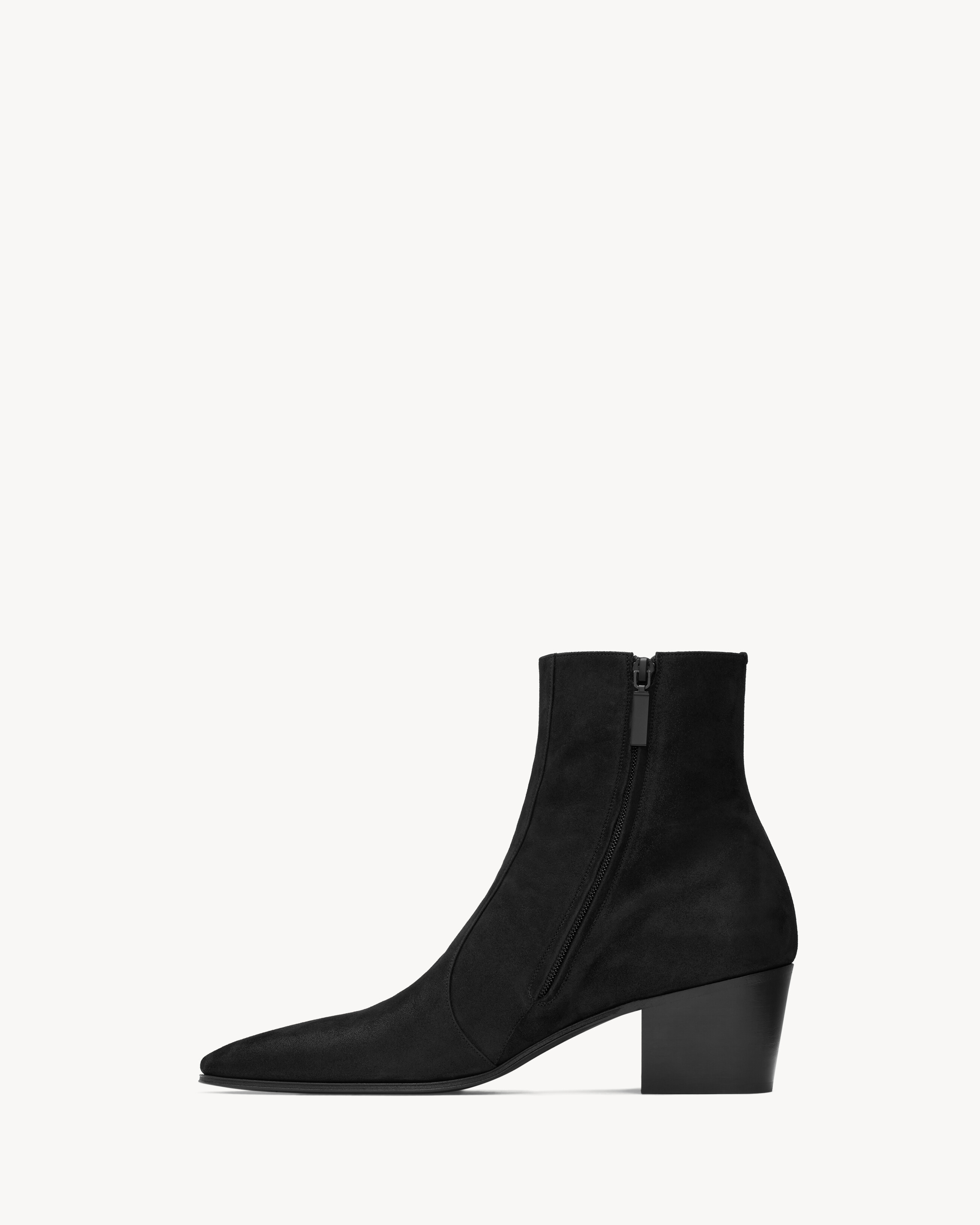 VASSILI boots in shimmering suede | Saint Laurent | YSL.com