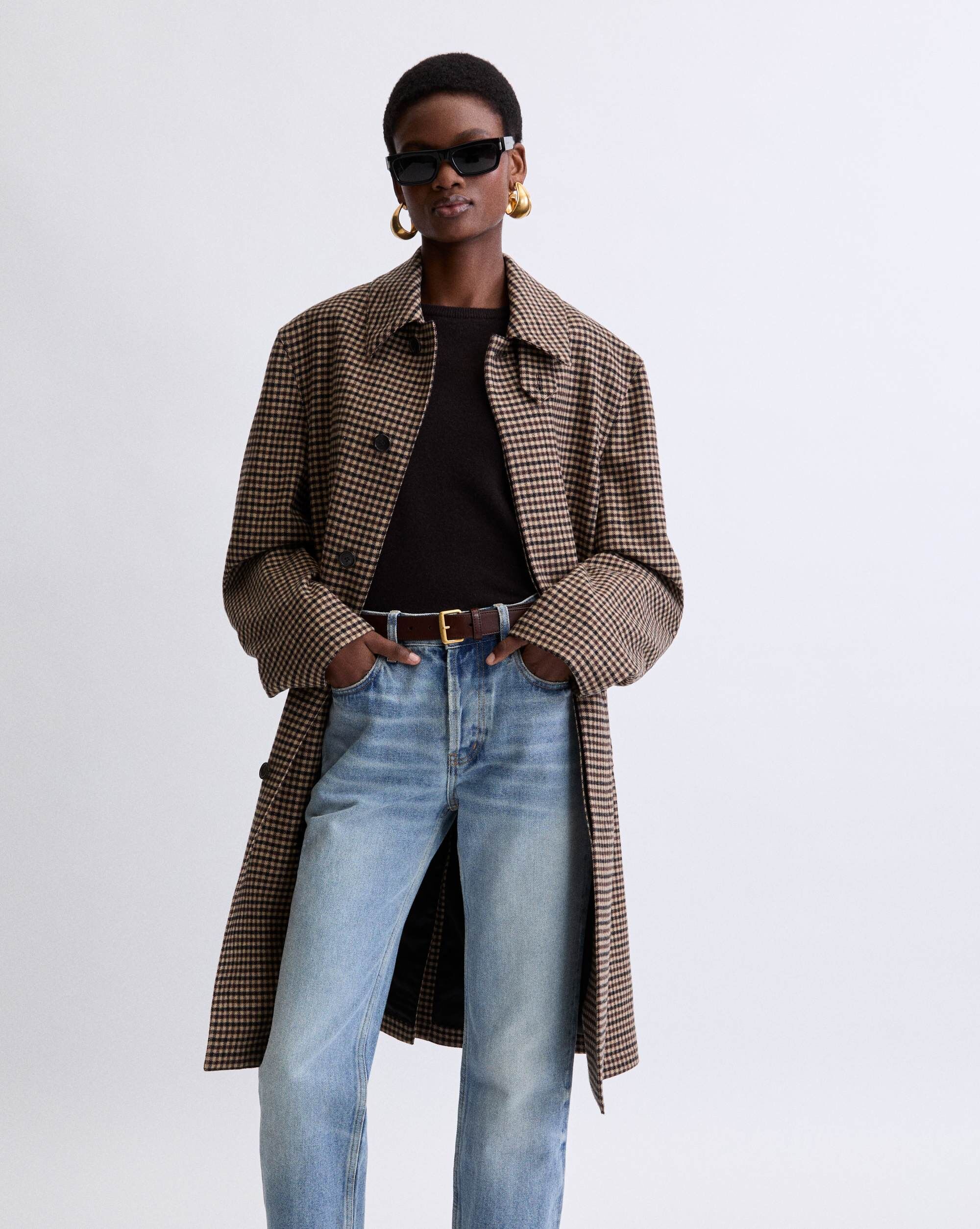 mac coat in vichy check