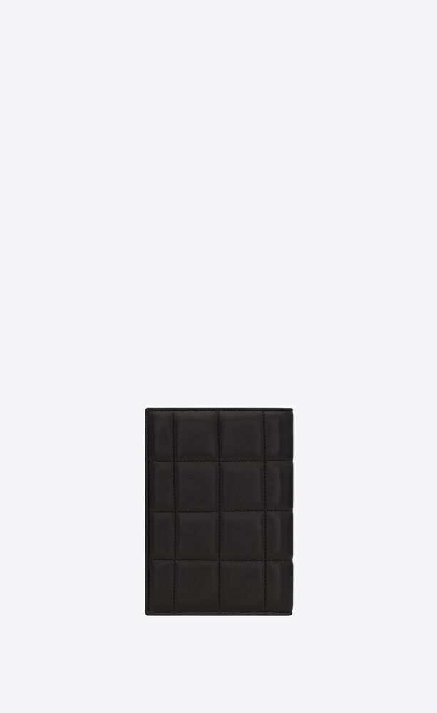 Saint Laurent Quilted Leather Passport Case