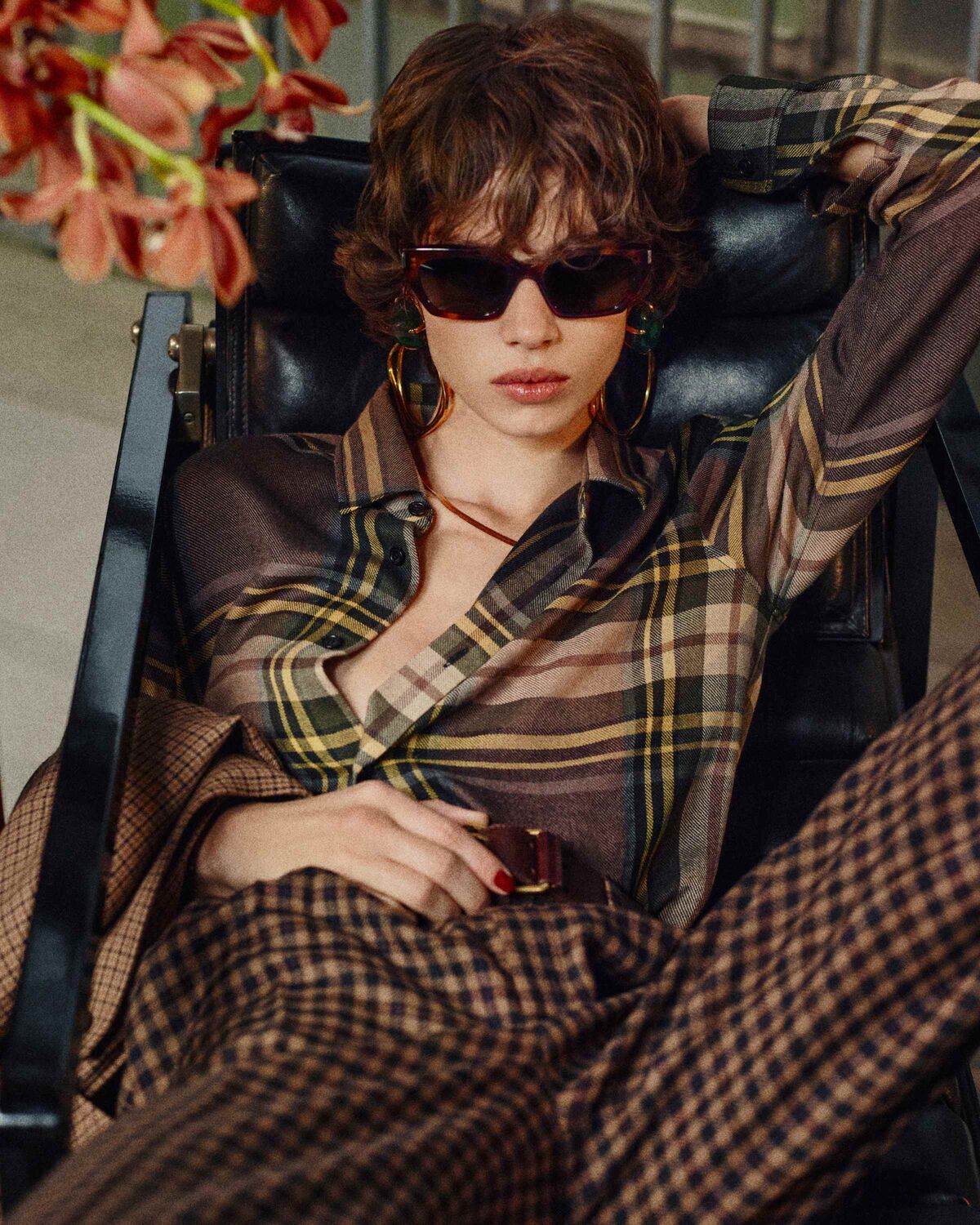 cassandre shirt in tartan