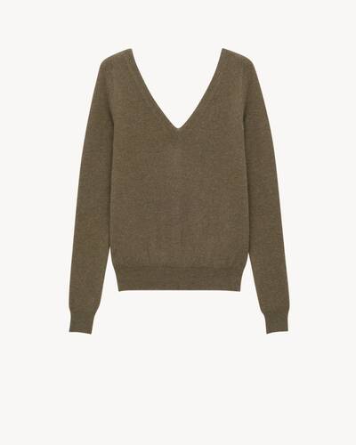 美品✨イヴサンローラン カサンドラロゴ Vネック ハイゲージニット レディースニットウェア | サンローラン | YSL JP