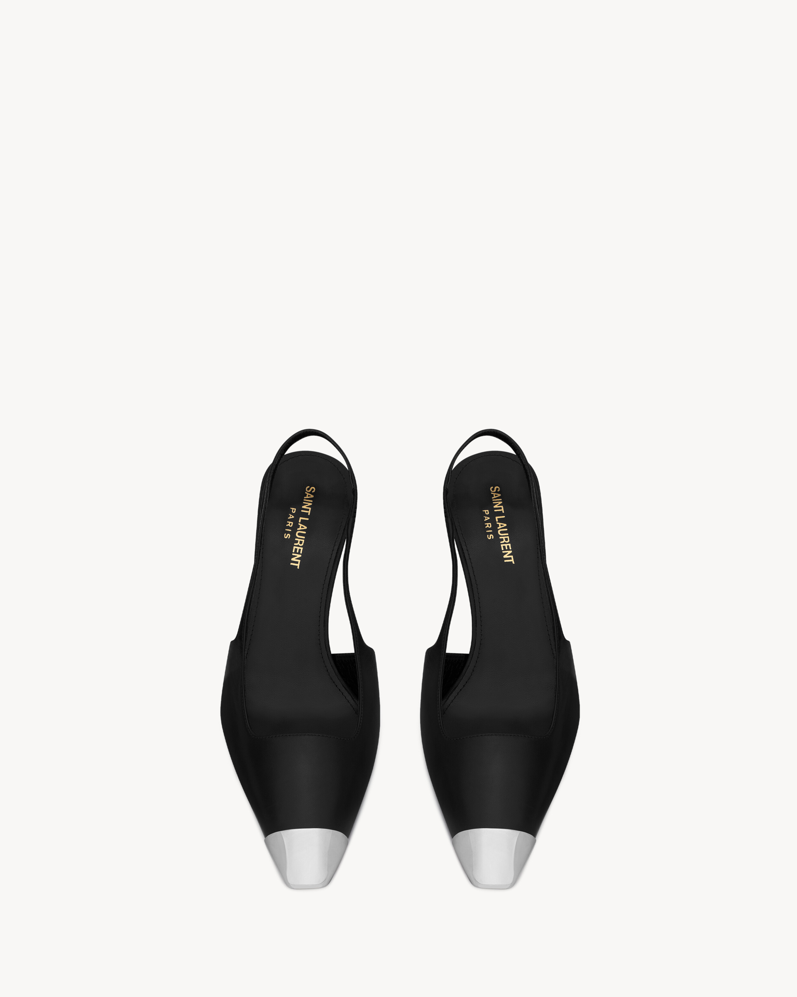 BLADE slingback pumps in smooth leather