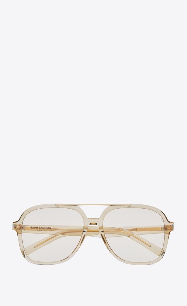 SAINT LAURENT EYEWEAR Aviator-Style Gold-Tone Sunglasses for Men