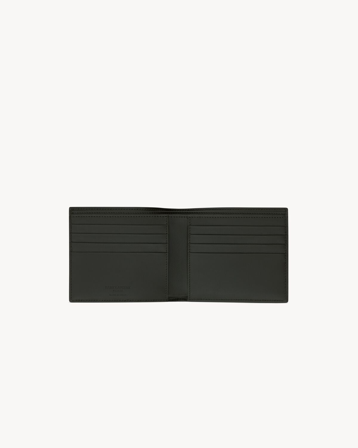 saint laurent paris漆皮横款钱包