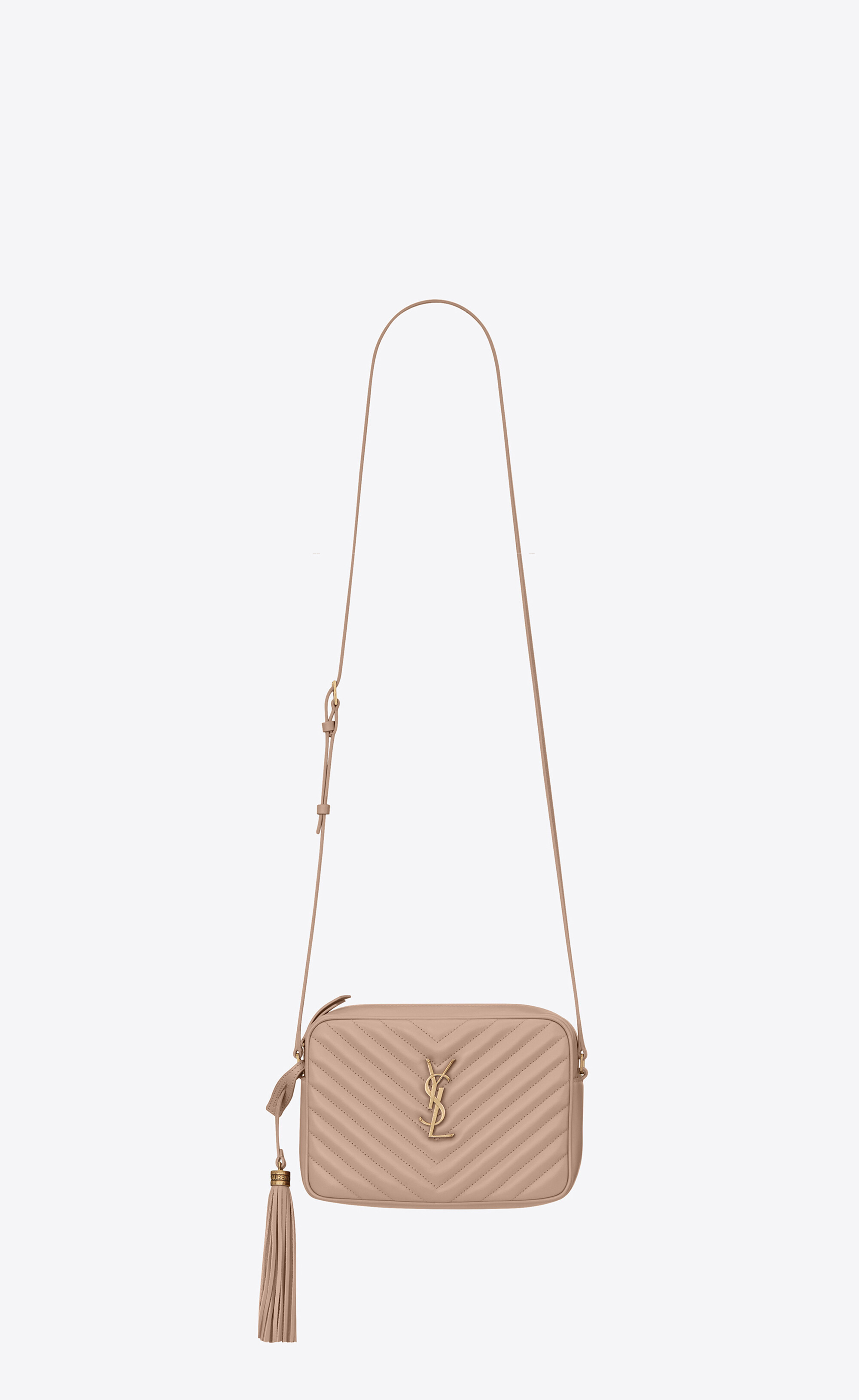 Bags, Saint Laurent Lou Belt Bag In Quilted Leather Tan