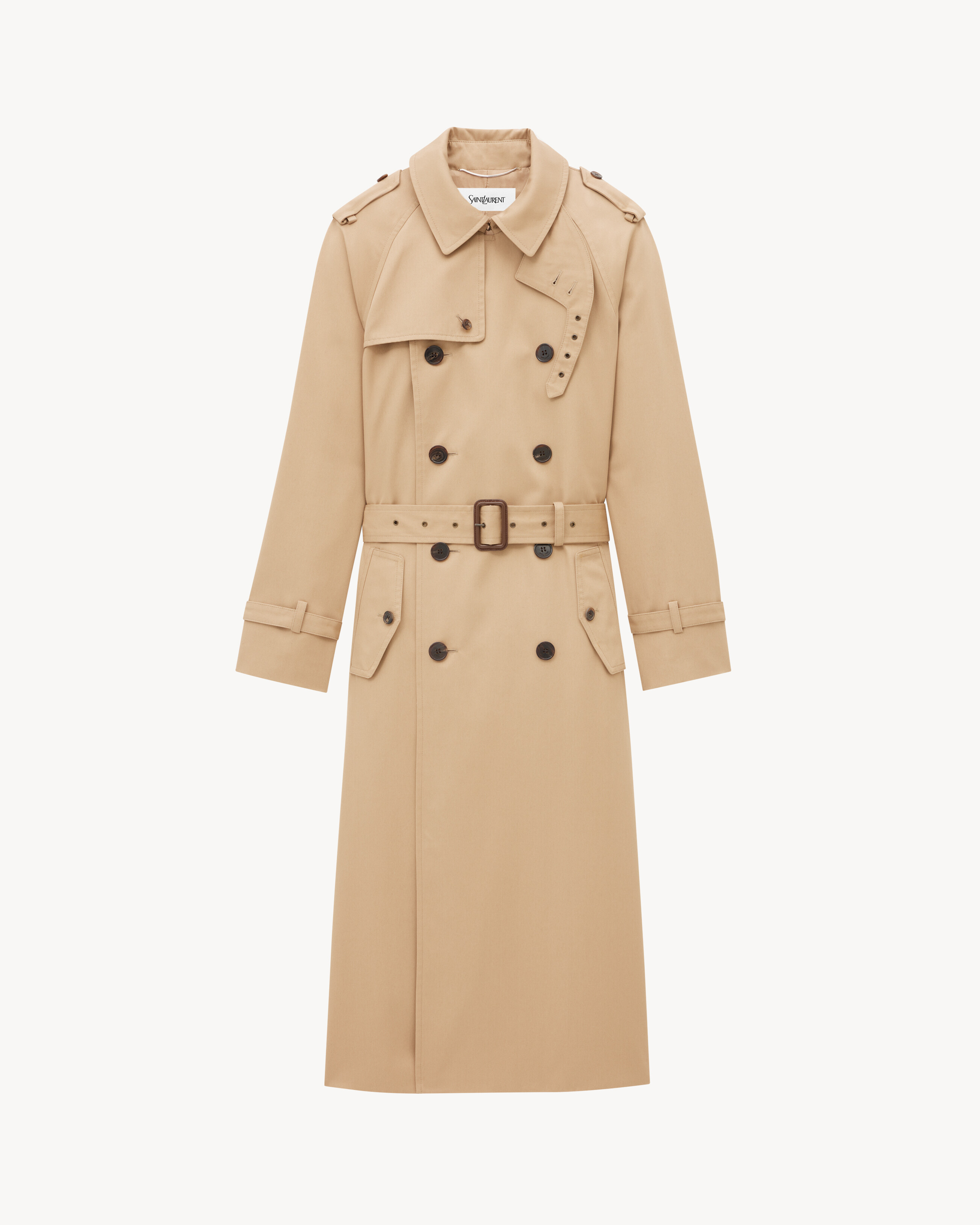 trench coat in gabardine
