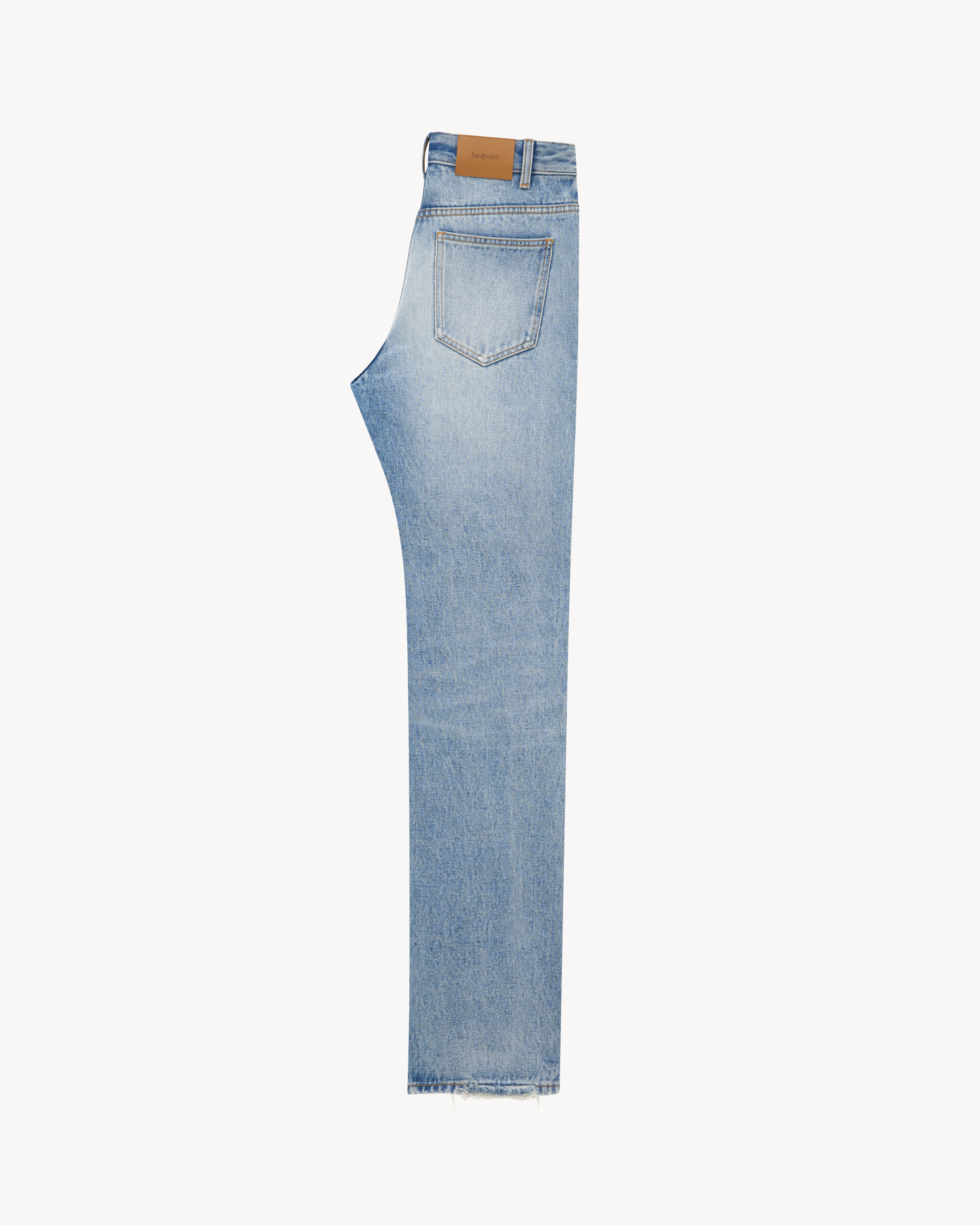 Low-Rise Jeans in Sicily Blue Denim | Saint Laurent | YSL.com