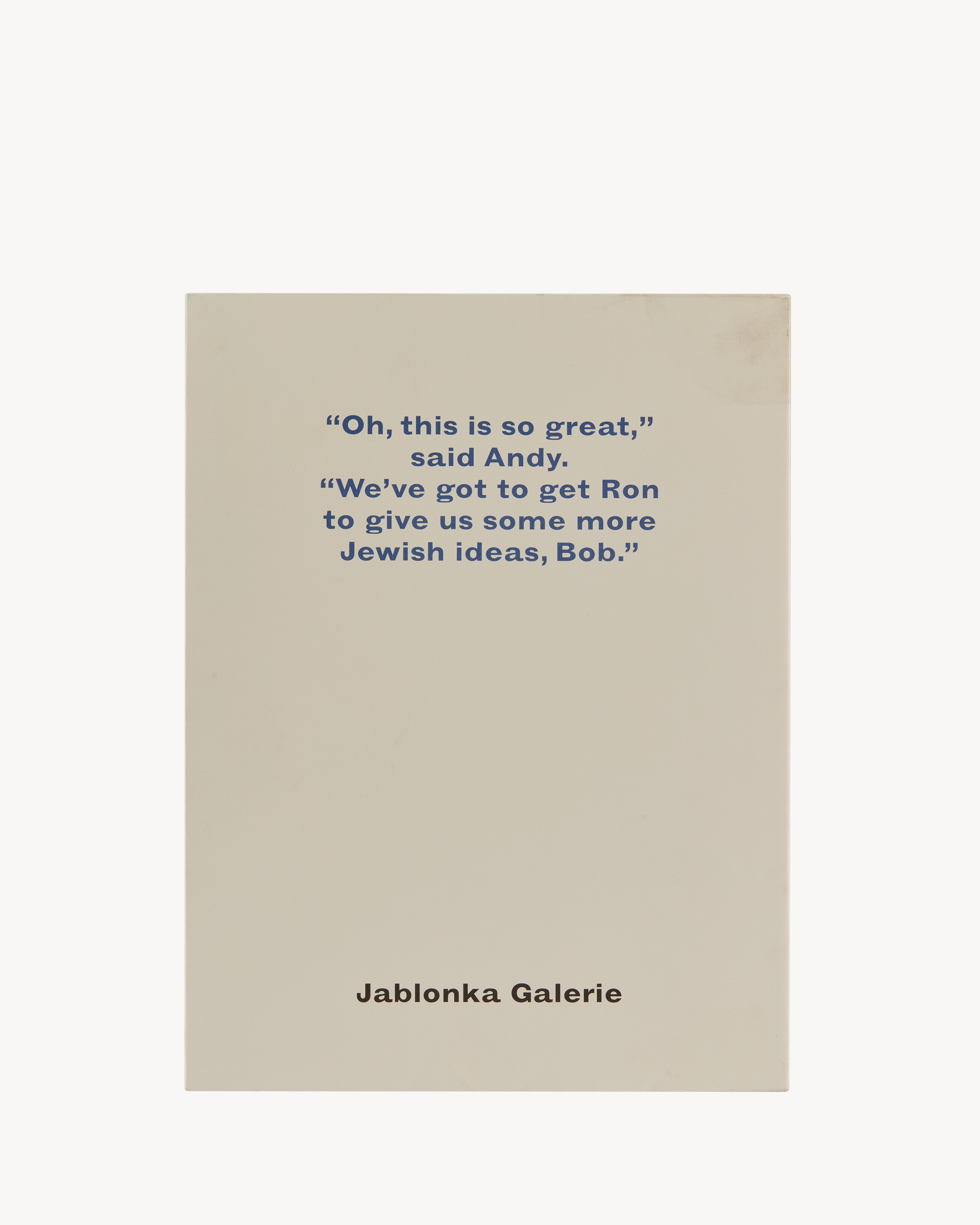 ANDY WARHOL JONATHAN SAFRAN FOER
