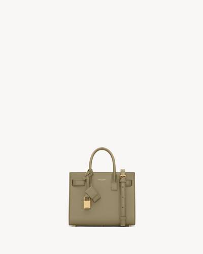 SAINT LAURENT 'Sac De Jour' large handbag サンローラン SAC DE JOUR IN CROCODILE-EMBOSSED LEATHER - NANO | Saint