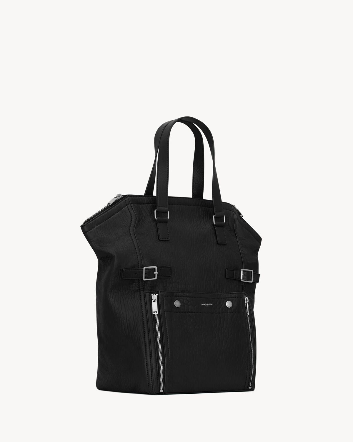 DOWNTOWN Tote Bag aus genarbtem Leder