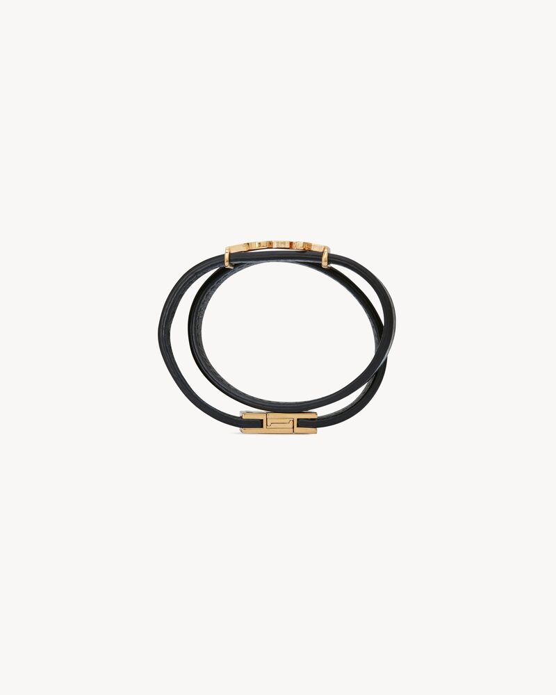 saint laurent opyum charm bracelet in gold brass