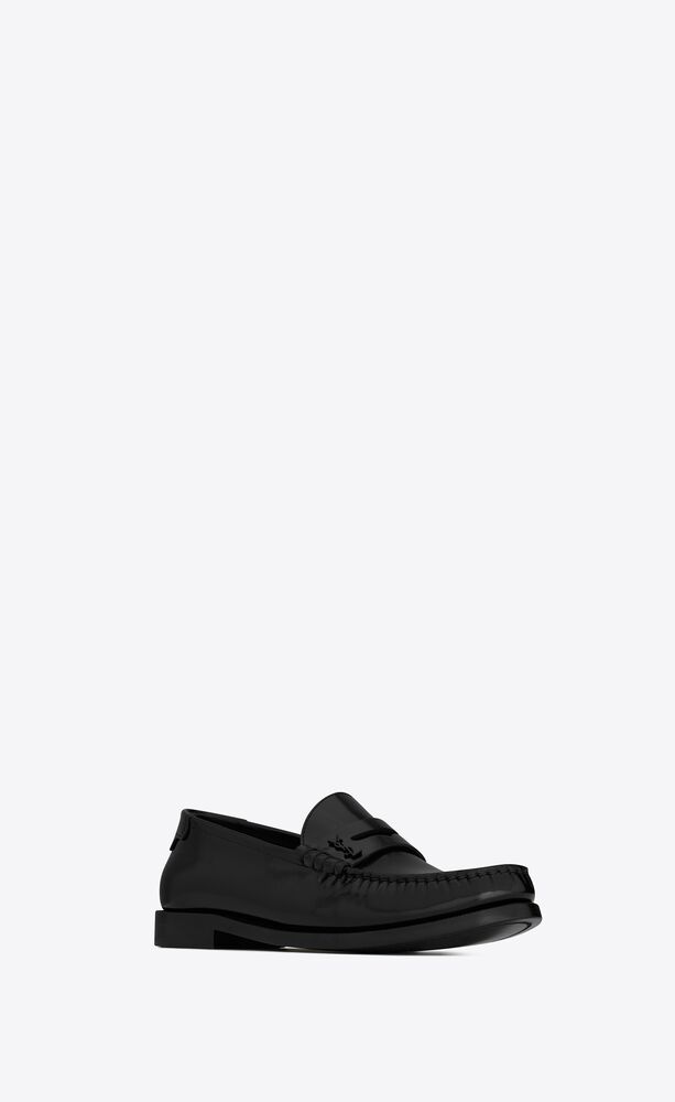 LE LOAFER penny slippers in glazed leather | Saint Laurent | YSL.com