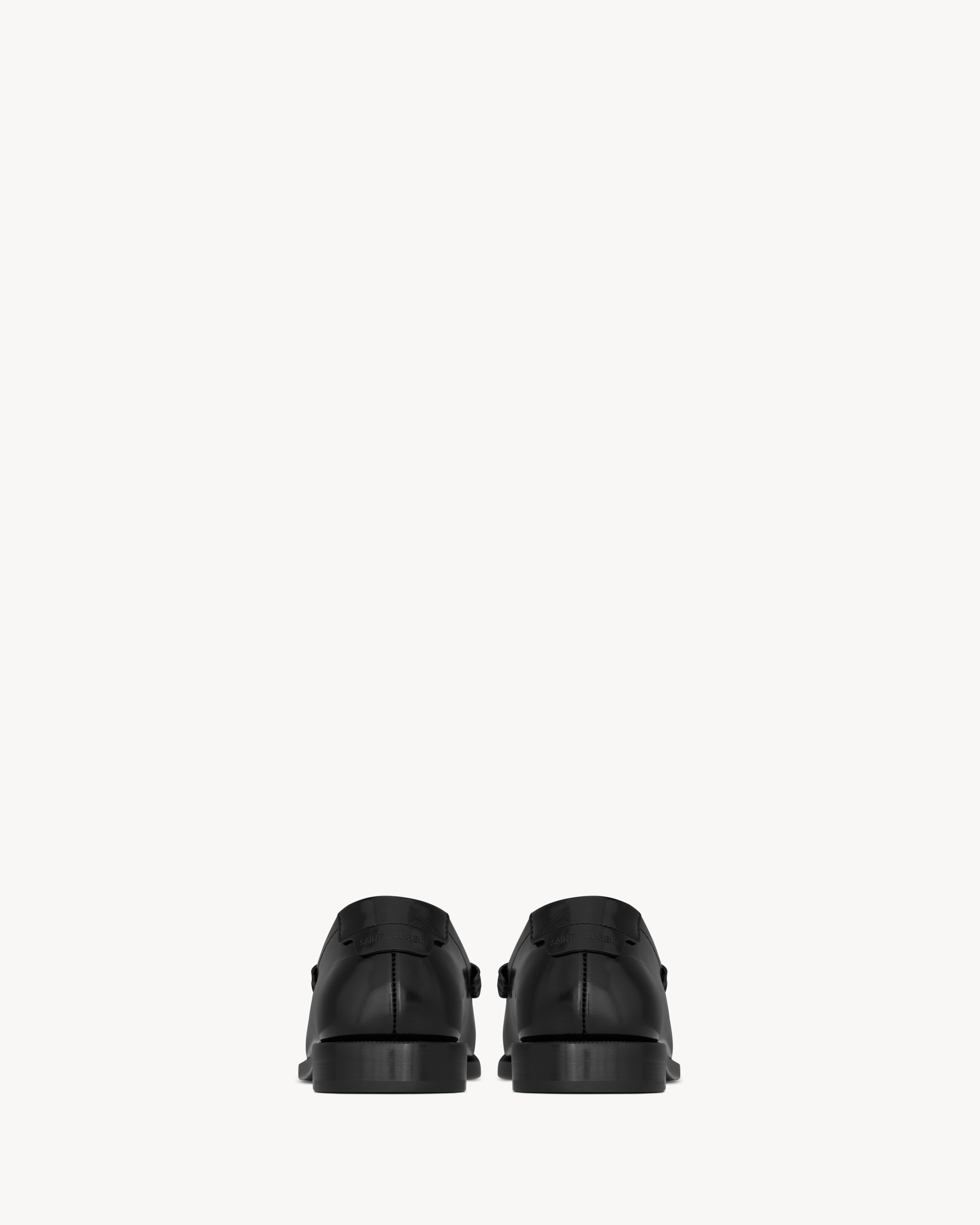 LE LOAFER penny slippers in glazed leather
