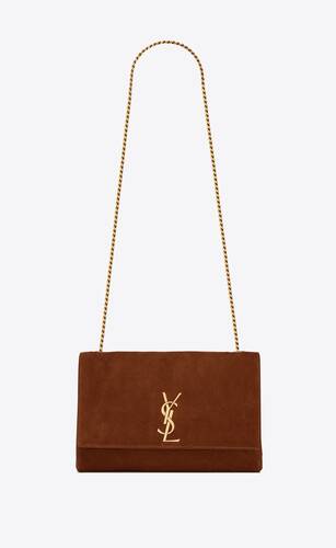 Saint Laurent Kate Medium Suede Shoulder Bag | Neiman Marcus