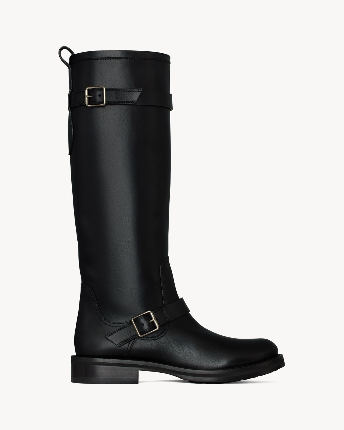 RIVER bottes en cuir lisse