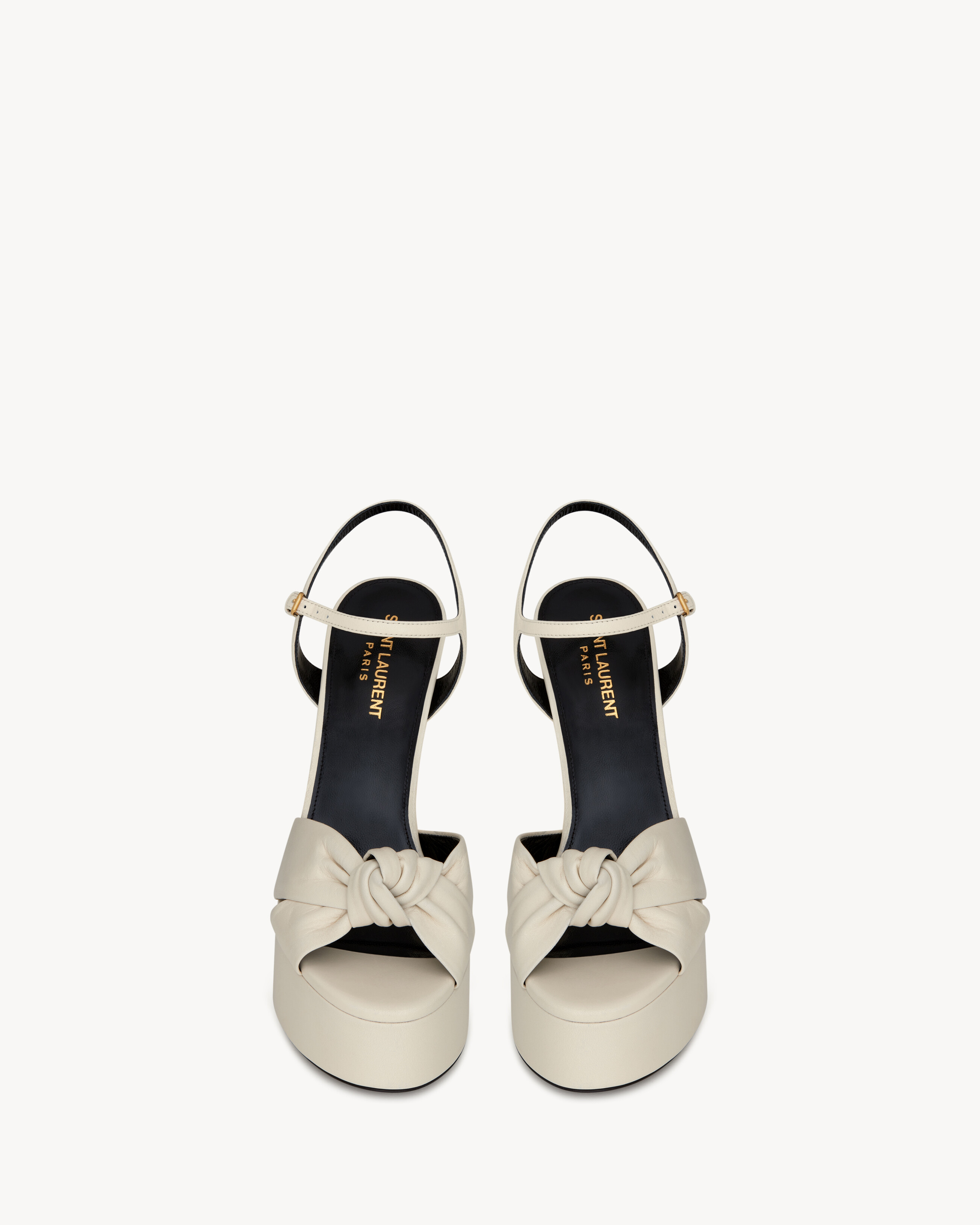 Sandali BIANCA in pelle liscia