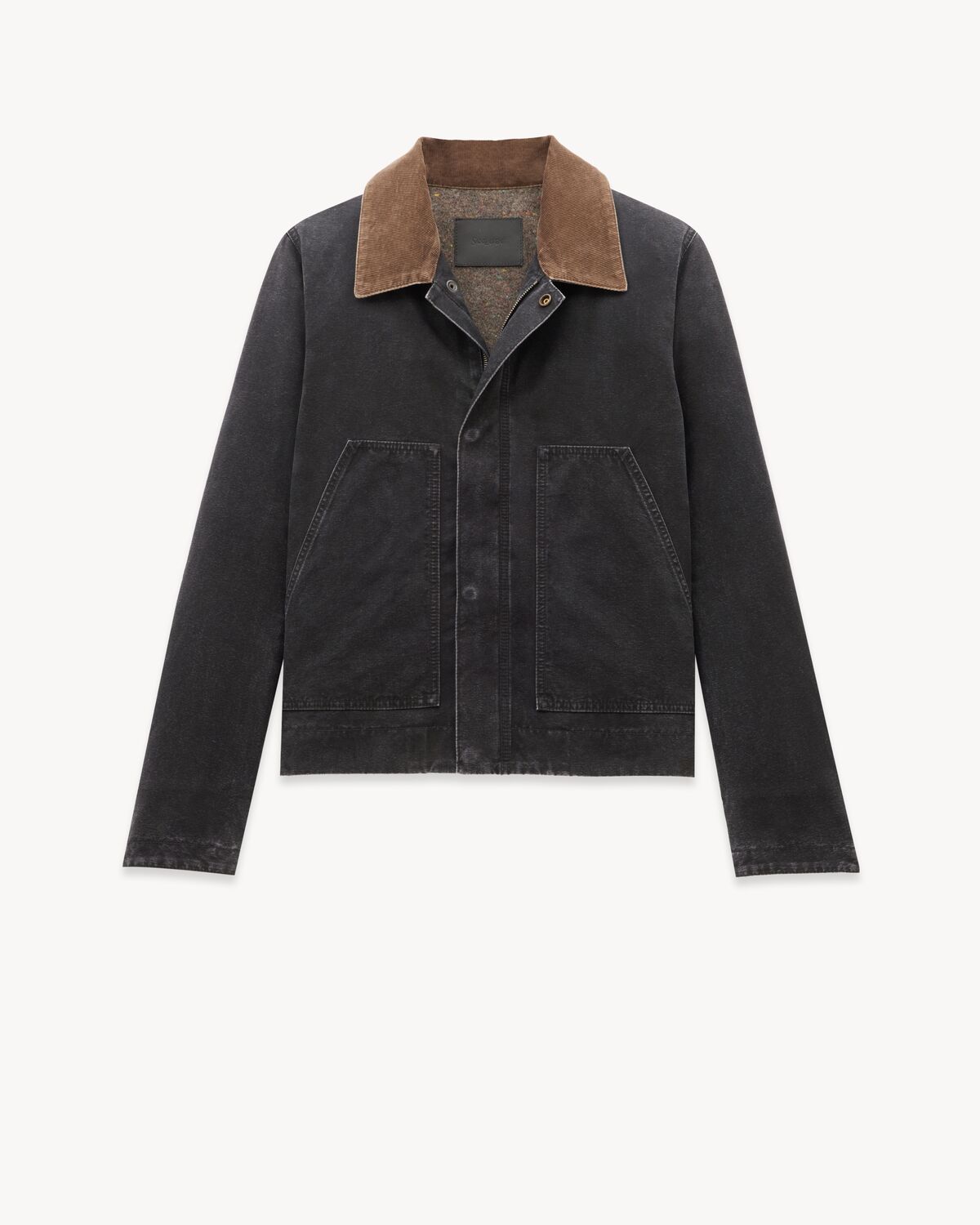 Work Jacket in Cotton Canvas And Corduroy