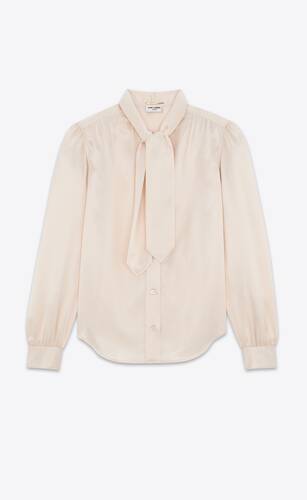 blouse in silk satin