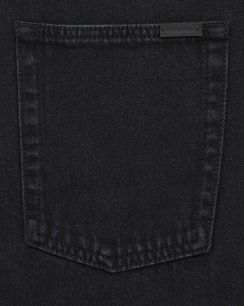 slim-fit jeans in carbon black denim