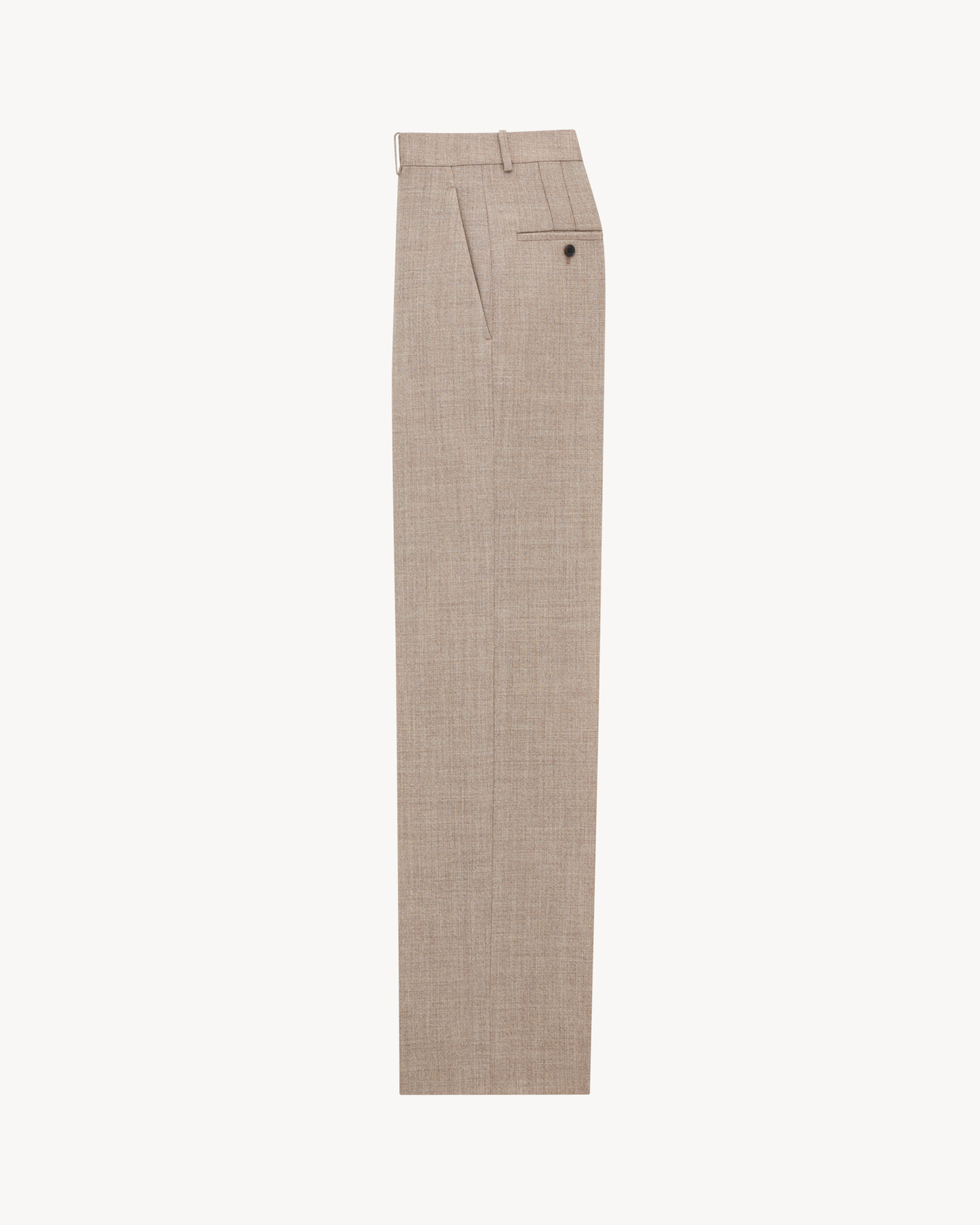 Pantalones de talle alto de lana