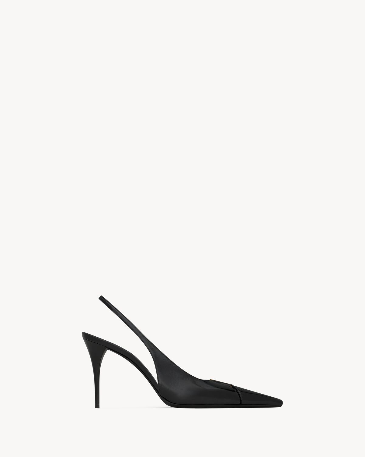 babylone breteuil slingbacks en cuir lisse