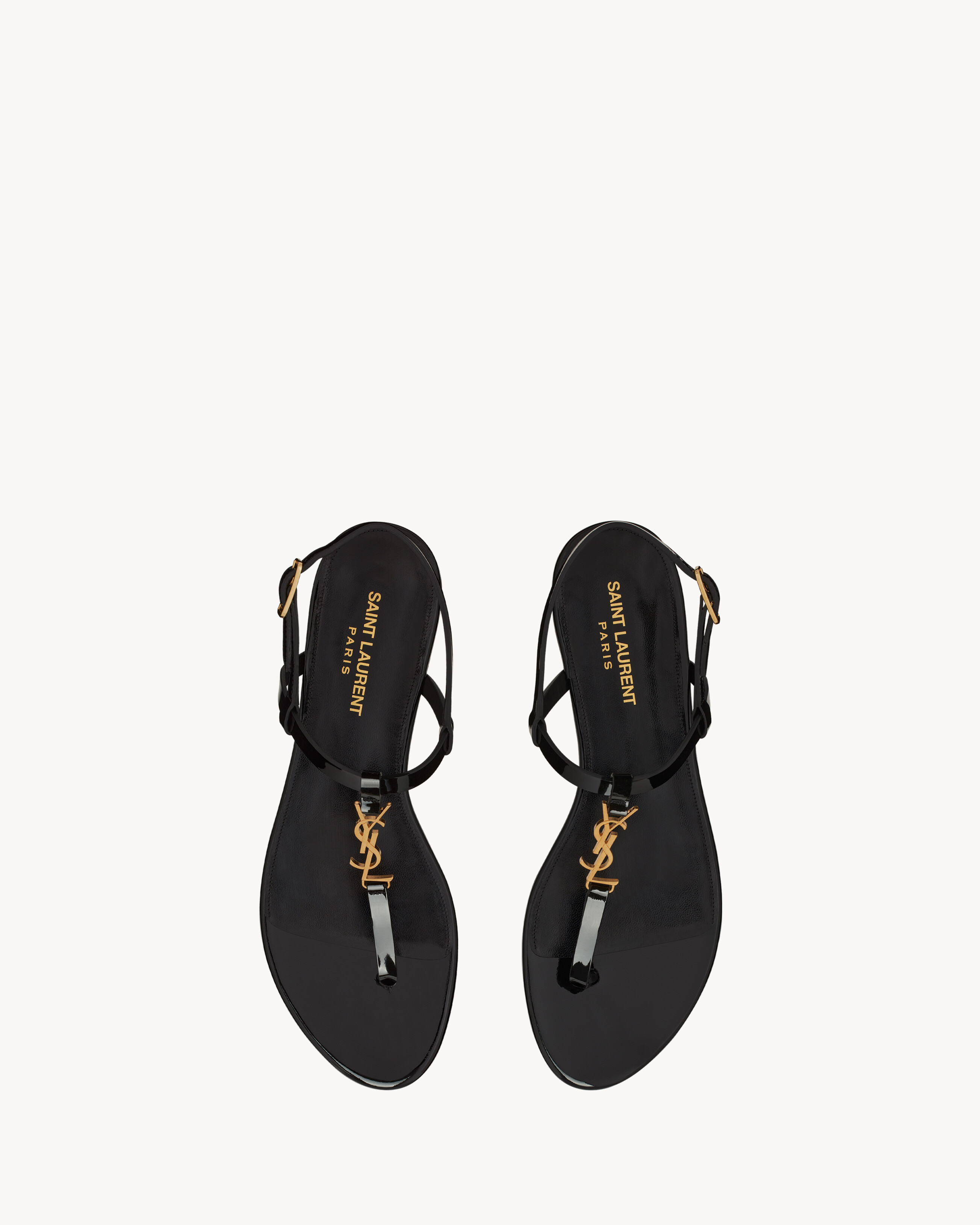 Cassandra sandals in patent leather