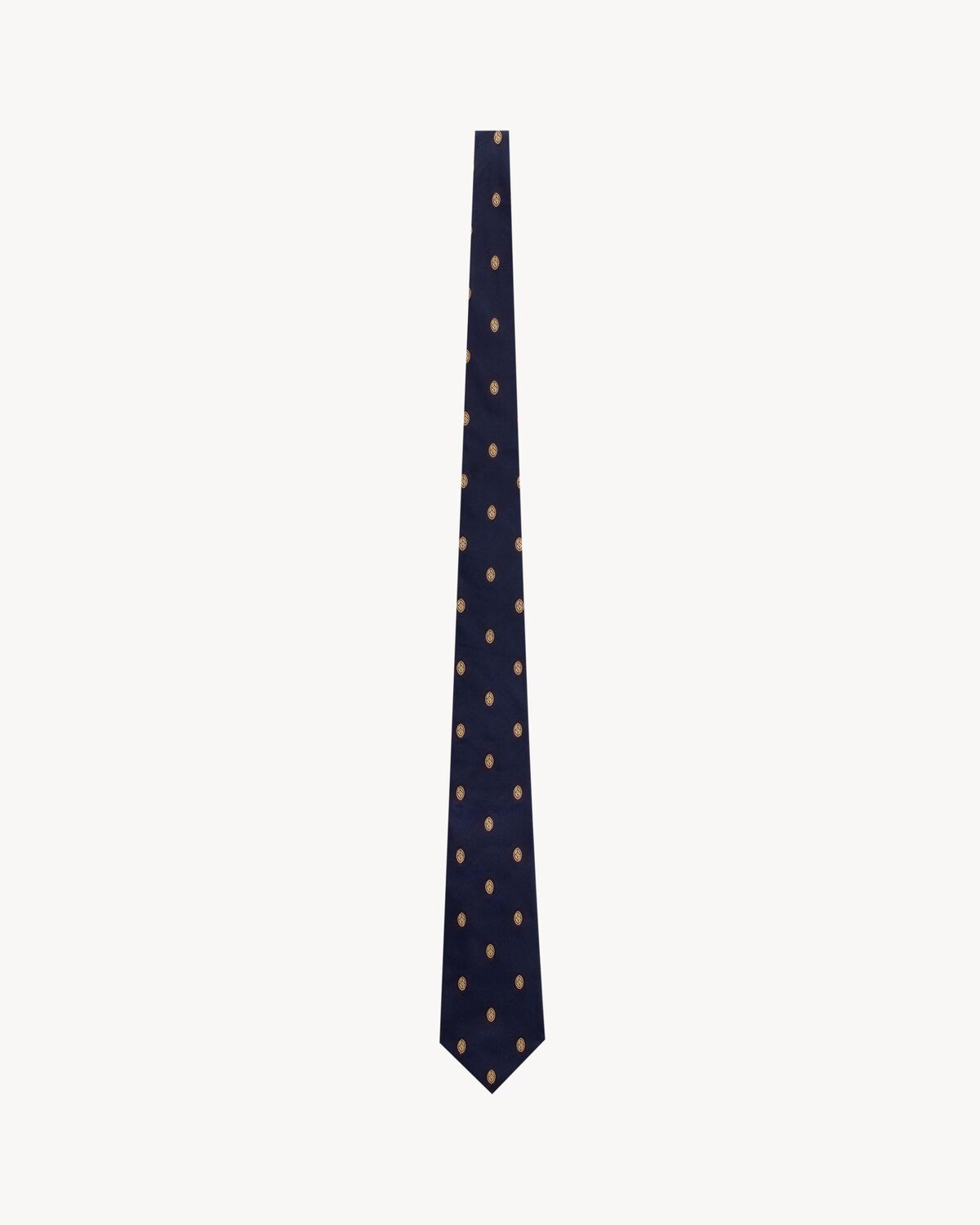 wide tie in medallion silk jacquard