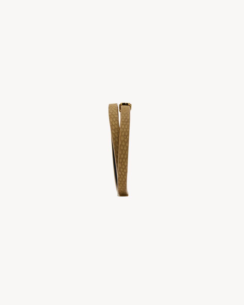 CASSANDRE double-wrap bracelet in leather