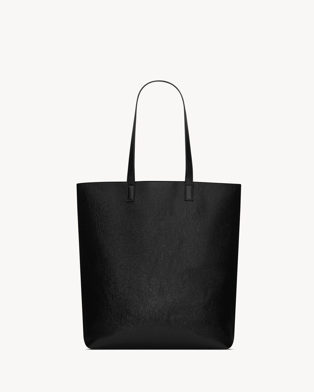 BOLD SHOPPING BAG IN COATED CRINKLED LEATHER