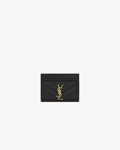 「 専用 」☆ YSL ☆ イヴ・サンローラン ☆ カードケース ☆ 名刺入れ 国内発!送料無料! サンローランYSLロゴ フラグメントケース ラム