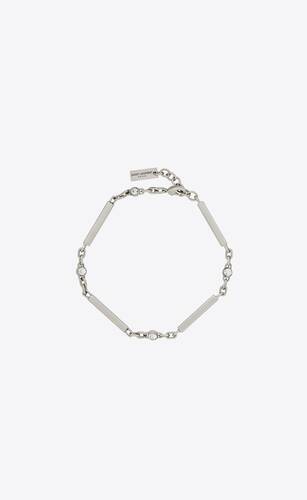 Saint Laurent Duet oval bracelet - Silver