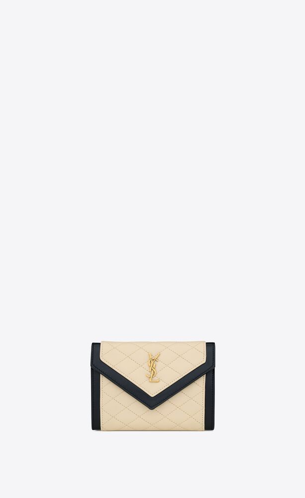 GABY SMALL ENVELOPE WALLET IN QUILTED LAMBSKIN | Saint Laurent | YSL.com