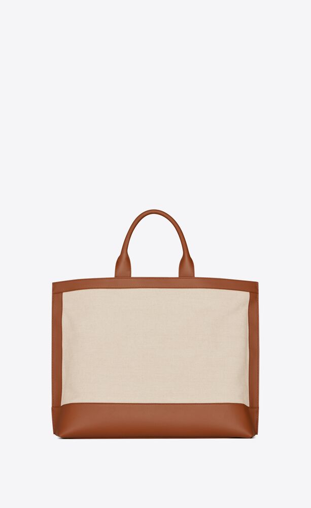 shopping tag in canvas and leather