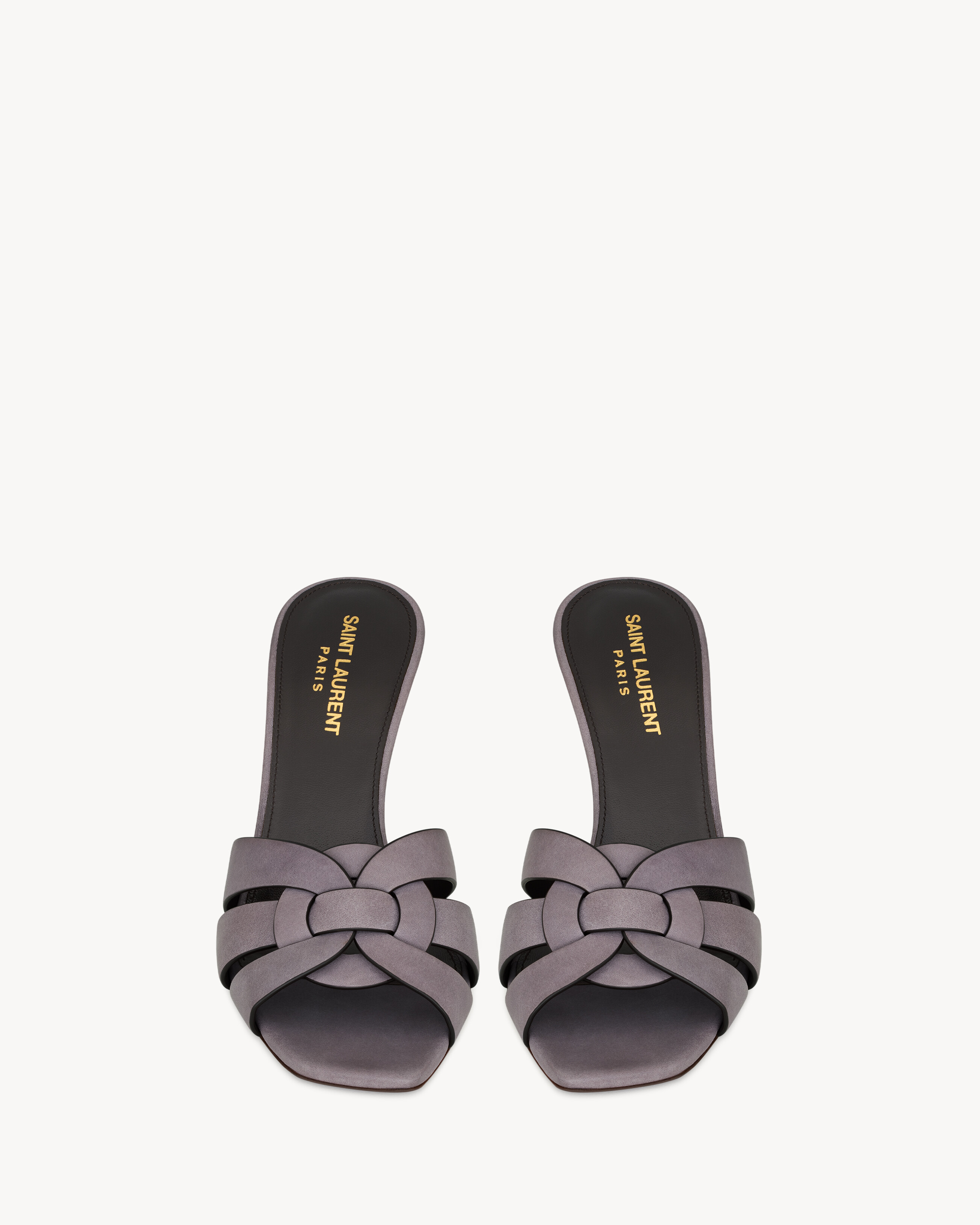 Tribute mules in smooth leather