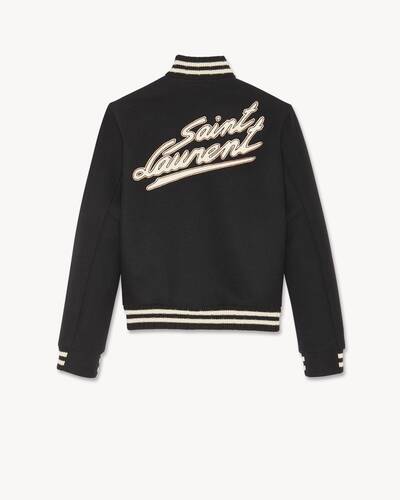 Saint laurent teddy jacket in wool | Saint Laurent | YSL.com