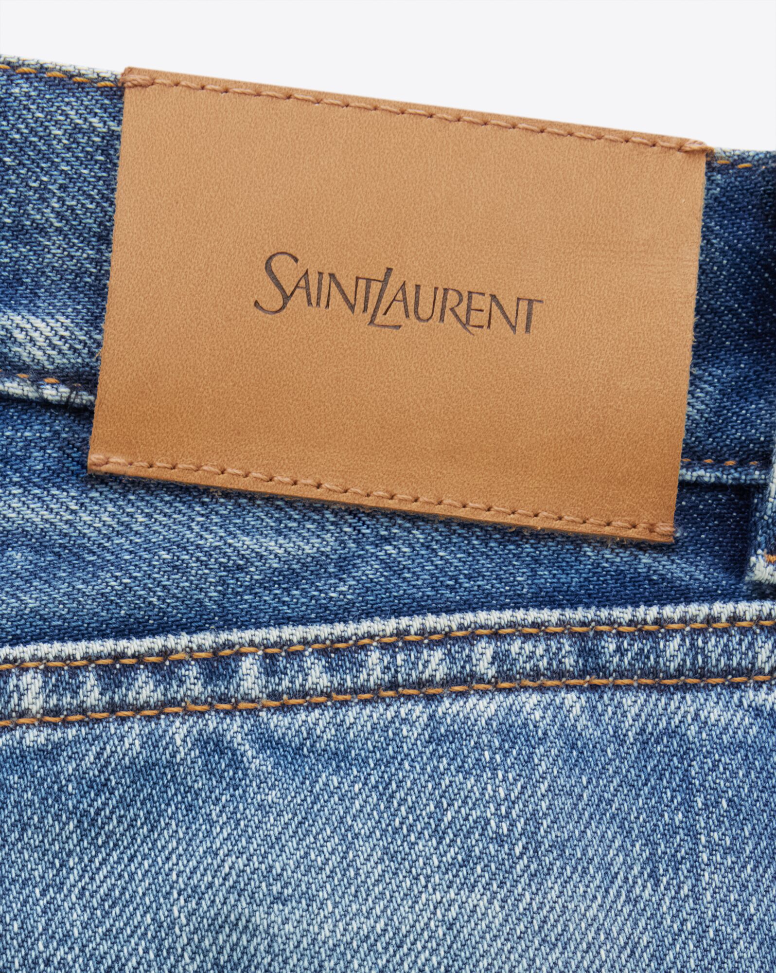 90's slim jeans in 50's blue denim