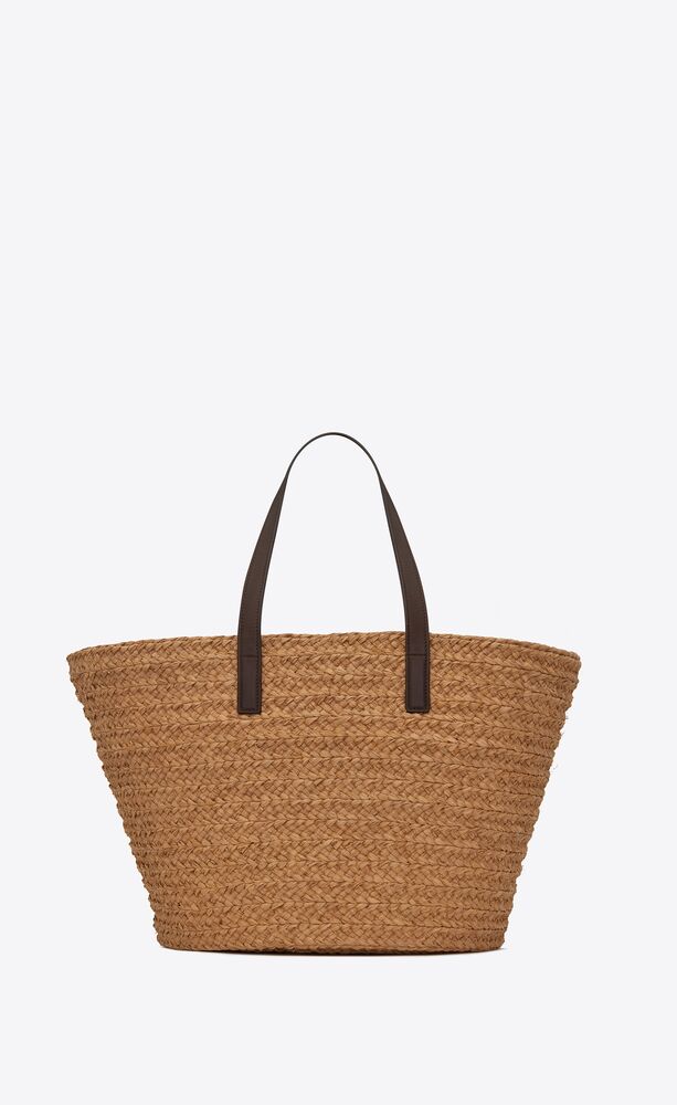 PANIER Medium bag in raffia | Saint Laurent | YSL.com