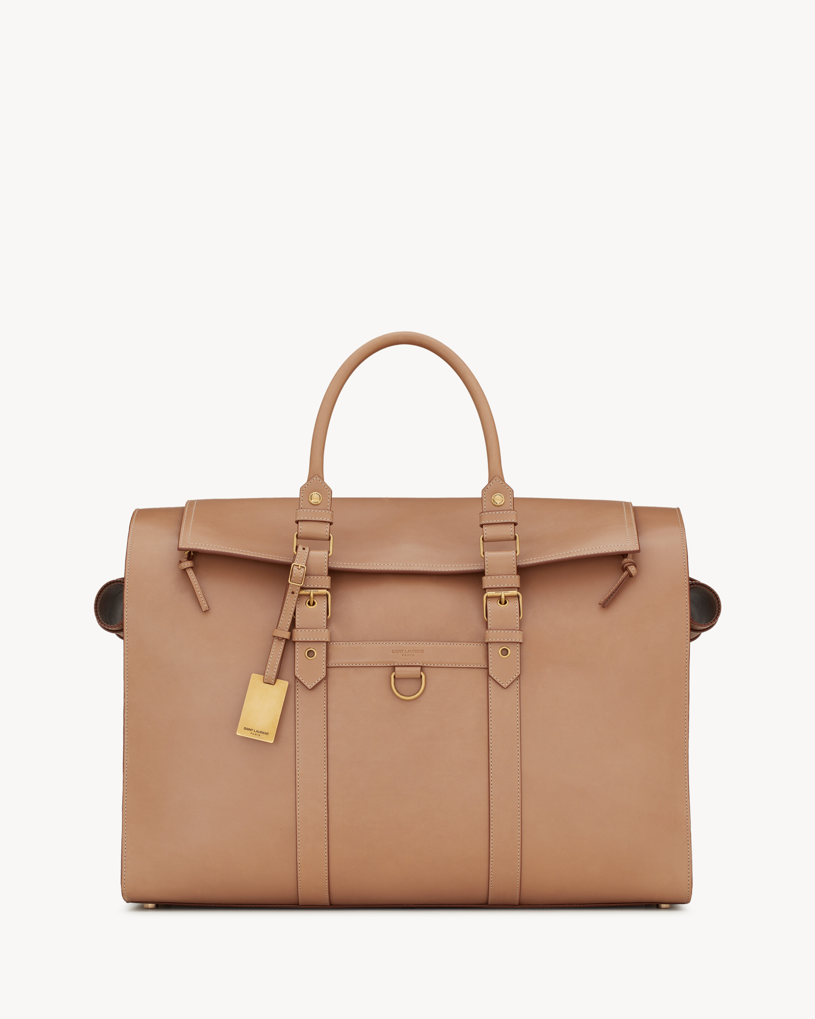 PET CARRIER BAG IN VEGETABLE-TANNED LEATHER