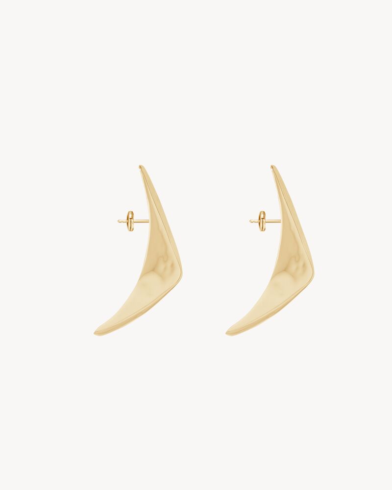 trapeze earrings in 18K yellow gold