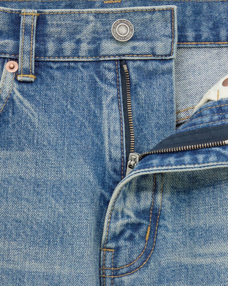 Straight Jeans in Benjamin Blue Denim