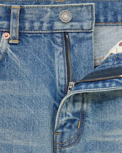 straight jeans in benjamin blue denim