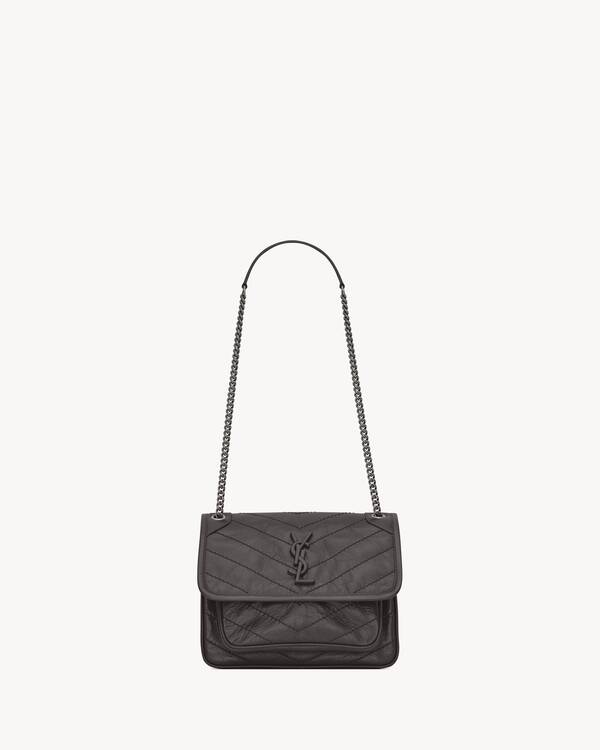 Saint Laurent Niki Medium Leather Shoulder Bag