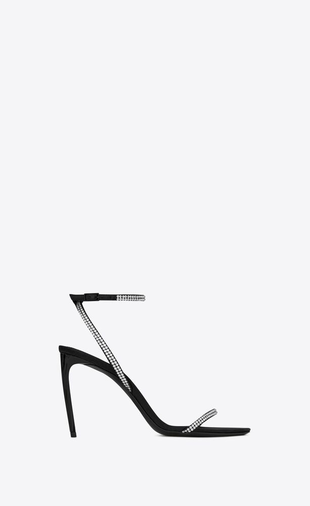 Saint laurent crystal sandals Clearance