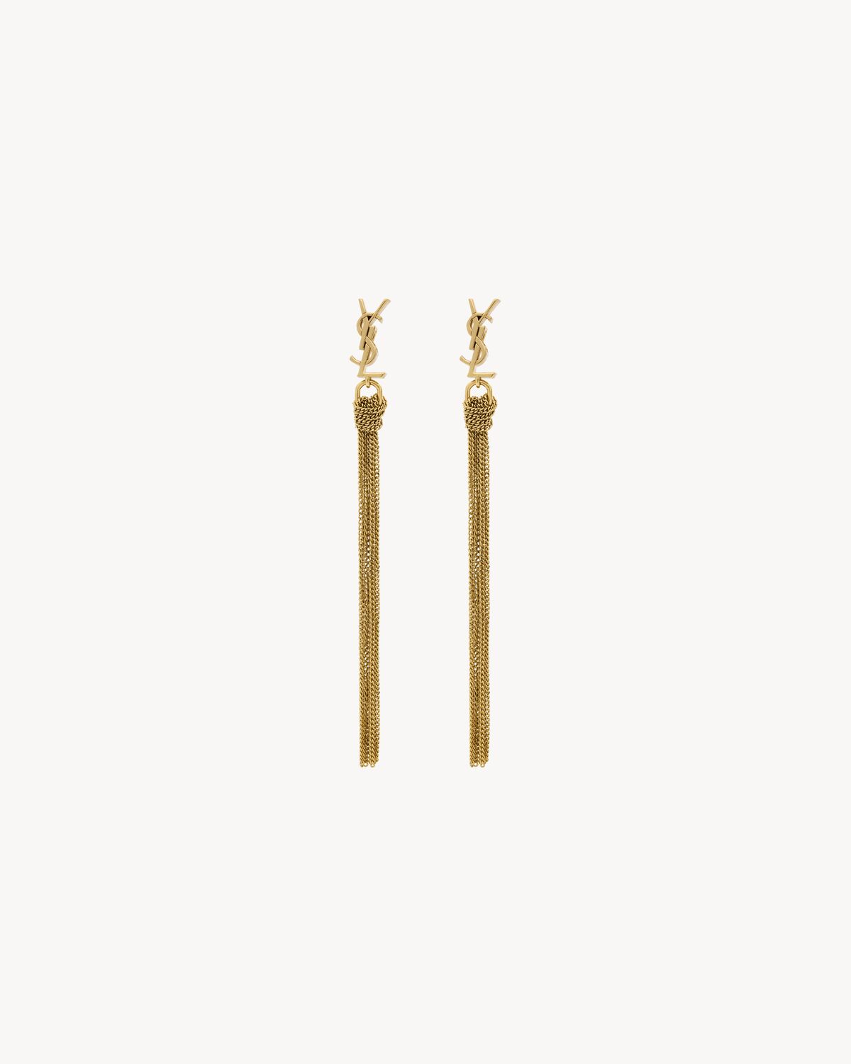 CASSANDRE tassel earrings in metal