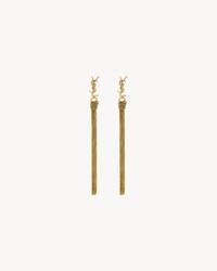 CASSANDRE tassel earrings in metal