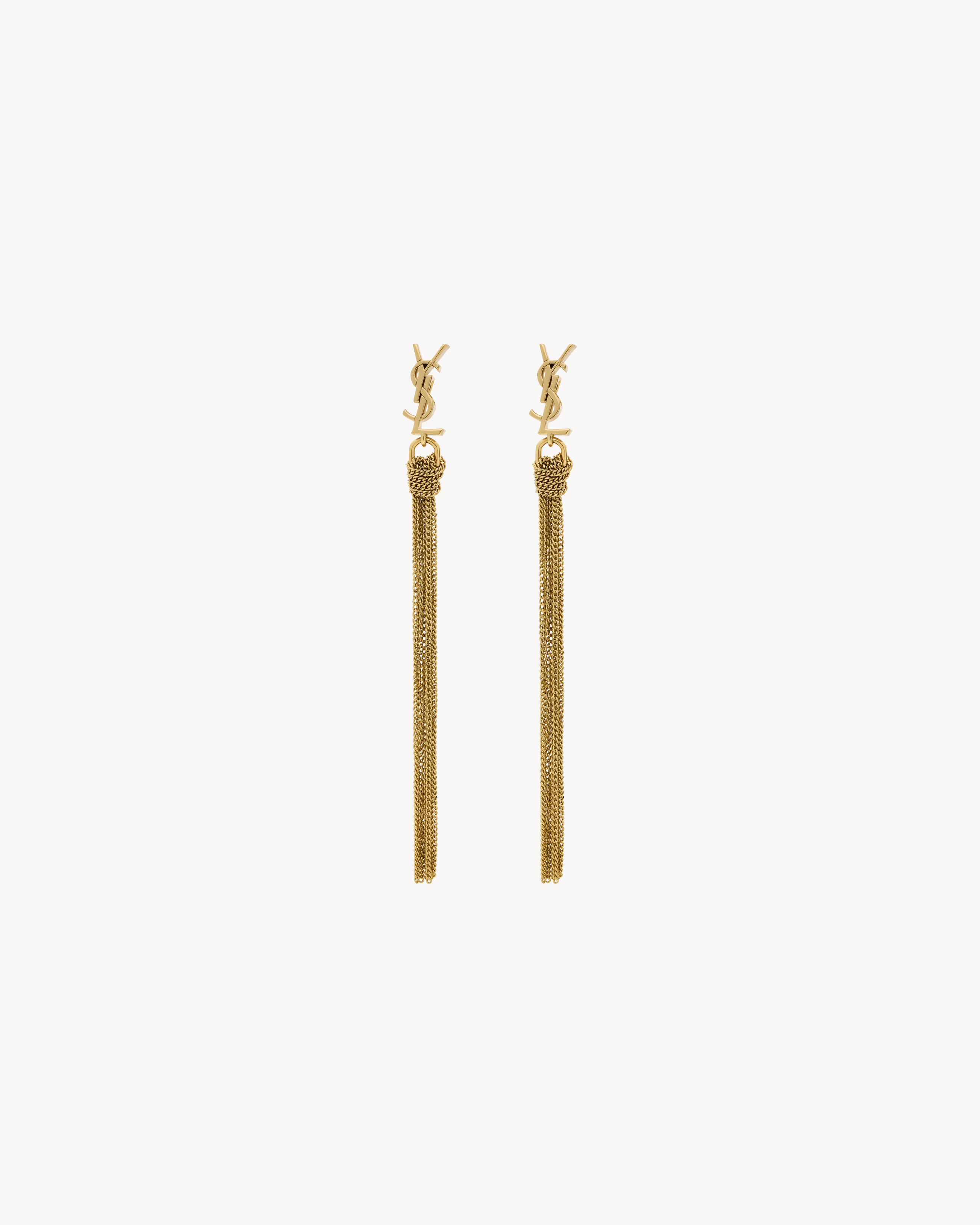 CASSANDRE tassel earrings in metal