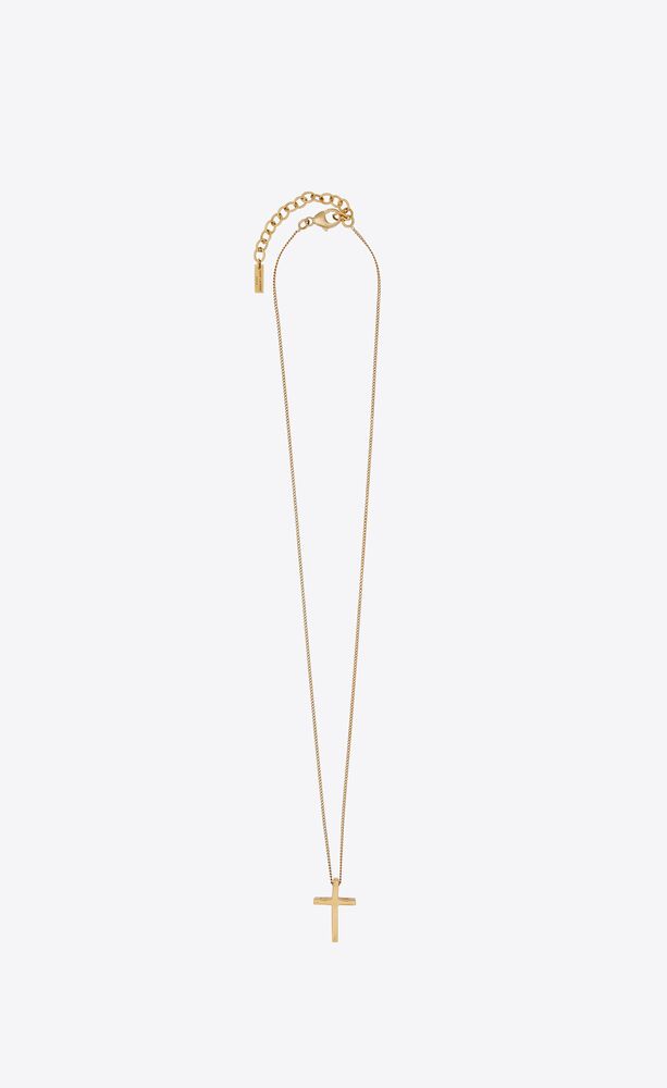 ysl cross necklace